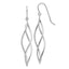 Long Twisted Dangle Earrings in 14K White Gold - Sophia Jewelers
