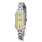 Ladies Chisel Stainless Steel Champagne Dial Watch
