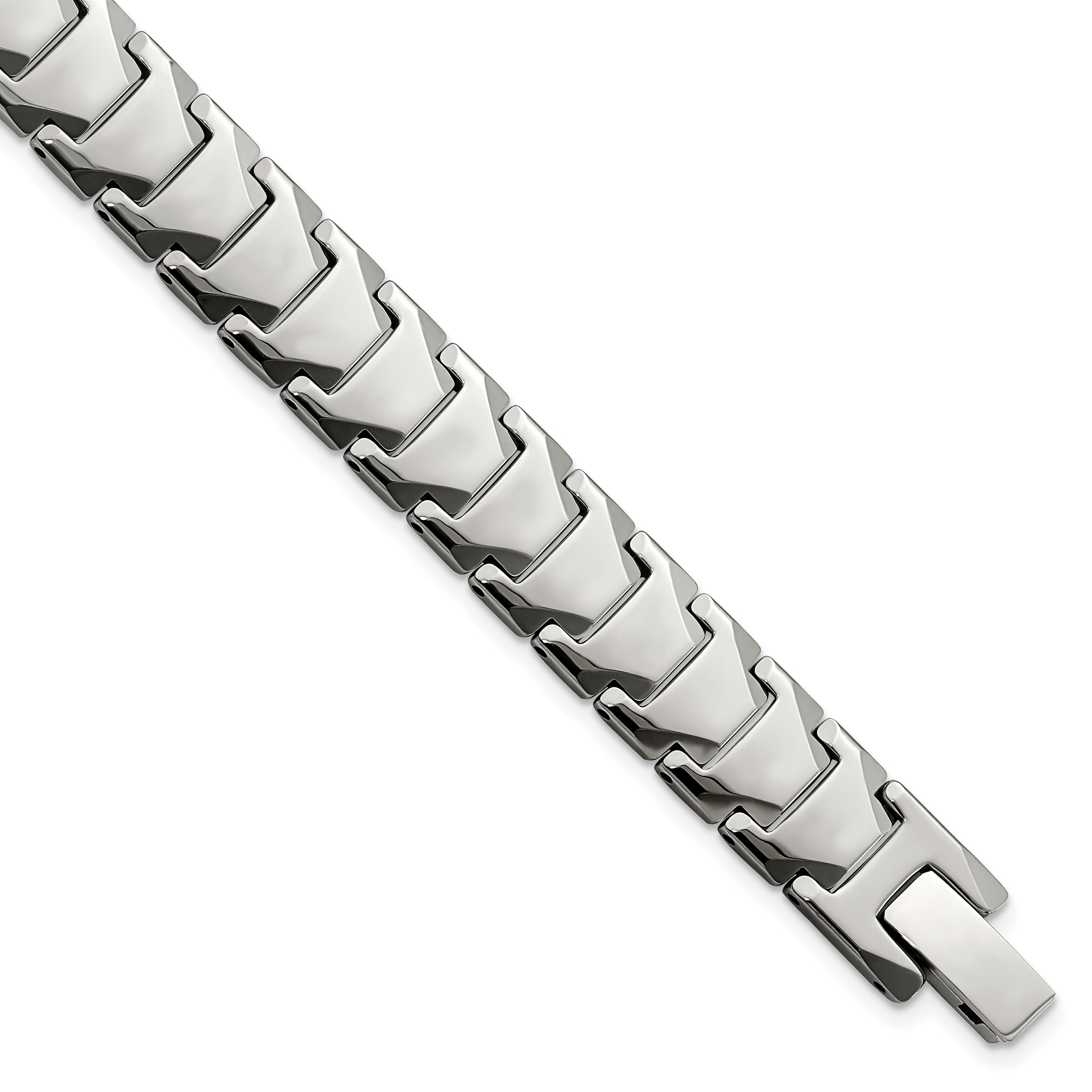 Chisel Tungsten Polished 9 inch Bracelet