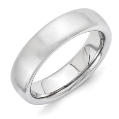 Vitalium Brushed 6mm Domed Band