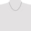 14K White Gold 18 inch 4mm Regular Rope with Lobster Clasp Chain