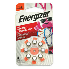 One pk of 8 cells Type 13 Energizer Hearing Aid Batteries