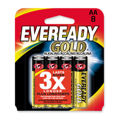 (8) Pack of Eveready Gold AA Alkaline Batteries
