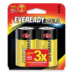 (2) Pack of Eveready Gold D Alkaline Batteries