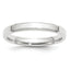 3.0mm 10K White Gold Beveled Edge Comfort Fit Wedding Band - Sophia Jewelers
