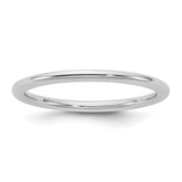 1.5mm 10K White Gold Standard Comfort Fit Wedding Band - Sophia Jewelers