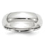 6.0mm 10K White Gold Standard Comfort Fit Wedding Band - Sophia Jewelers