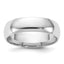 5.5mm 10K White Gold Lightweight Comfort Fit Wedding Band - Sophia Jewelers