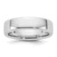 14K White Gold Domed Comfort-Fit Wedding Band 5.5mm