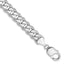 14k WG 9.5mm Flat Beveled Curb Chain