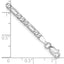 14K White Gold 8 inch 3mm Flat Figaro with Lobster Clasp Bracelet