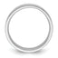 5.0mm 10K White Gold Standard Flat Comfort Fit Wedding Band - Sophia Jewelers