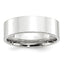 14k White Gold 7mm Standard Weight Flat Comfort Fit Wedding Band