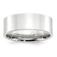14k White Gold 8mm Standard Weight Flat Comfort Fit Wedding Band