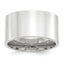 12.0mm 10K White Gold Standard Flat Comfort Fit Wedding Band - Sophia Jewelers