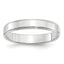 14k White Gold 4mm Flat with Step Edge Wedding Band