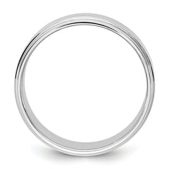 14KW 7mm Flat with Step Edge Band Size 9.5