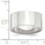 10.0mm 10K White Gold Lightweight Flat Wedding Band - Sophia Jewelers