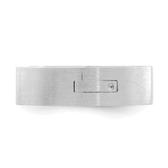 14k White Gold 6mm CLIQ Hinged Shank Size 10