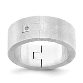 14k White Gold 8mm CLIQ Hinged Shank Size 9.5