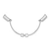 14k White Gold 2.6mm Finger Size 5-7 Adjusto Shank