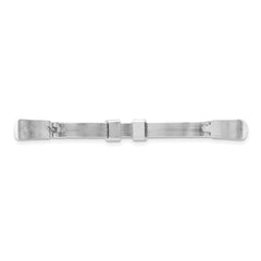 14k White Gold 2.6mm Finger Size 7-9 Adjusto Shank