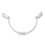 14k White Gold 2.6mm Finger Size 7-9 Adjusto Shank