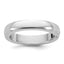 14K White Gold Half-Round Wedding Band 4mm