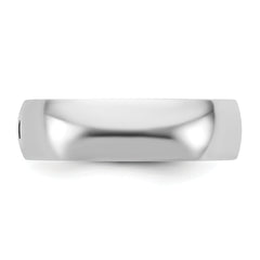 14kw CLIQ 6mm Hinged Half Round Wedding Band Size 12.5