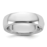 14kw CLIQ 6mm Hinged Half Round Wedding Band Size 12.5