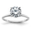 Round Lab-Grown Diamond Solitaire Engagement Ring in 14K White Gold (2 ct., VS+ F+), Size 7 - Sophia Jewelers
