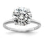 Round Lab-Grown Diamond Solitaire Engagement Ring in 14K White Gold (3 ct.), Size 7 - Sophia Jewelers