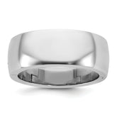 14kw CLIQ 8mm Hinged Half Round Wedding Band Size 12.5