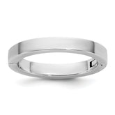 14kw CLIQ 3mm Hinged Flat Wedding Band Size 11