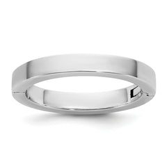 14kw CLIQ 3mm Hinged Flat Wedding Band Size 11