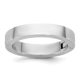 14kw CLIQ 4mm Hinged Flat Wedding Band Size 12