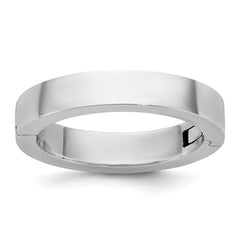 14kw CLIQ 4mm Hinged Flat Wedding Band Size 12