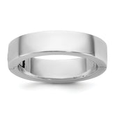14kw CLIQ 5mm Hinged Flat Wedding Band Size 12.5