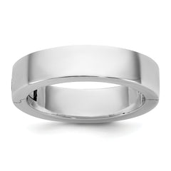 14kw CLIQ 5mm Hinged Flat Wedding Band Size 12.5