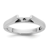 14kw CLIQ Hinged Cathedral Solitaire Peg Set Engagement Ring Mounting (No Stone Included)