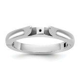 14kw CLIQ Hinged Cathedral Solitaire Peg Set Engagement Ring Mounting (No Stone Included)