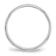 2.0mm 10K White Gold Standard Half Round Wedding Band - Sophia Jewelers