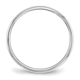 2.0mm 10K White Gold Standard Half Round Wedding Band - Sophia Jewelers