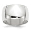 12.0mm 10K White Gold Standard Half Round Wedding Band - Sophia Jewelers