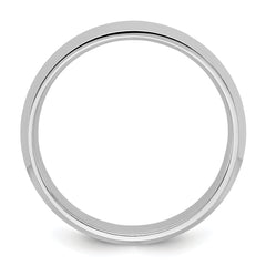 14k White Gold 4mm Knife Edge Comfort Fit Wedding Band Size 14