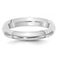 4.0mm 10K White Gold Knife Edge Comfort Fit Wedding Band - Sophia Jewelers