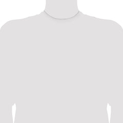 14K White Gold 14 inch .5mm Box with Lobster Clasp Chain