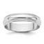 4.5mm 10K White Gold Lightweight Milgrain Half Round Wedding Band - Sophia Jewelers