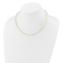14k 4-5mm White Near-Round Freshwater Cultured Pearl 16 inch Necklace