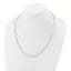 14k White Gold 5-6mm White Near Round Freshwater Cultured Pearl 18 inch Necklace